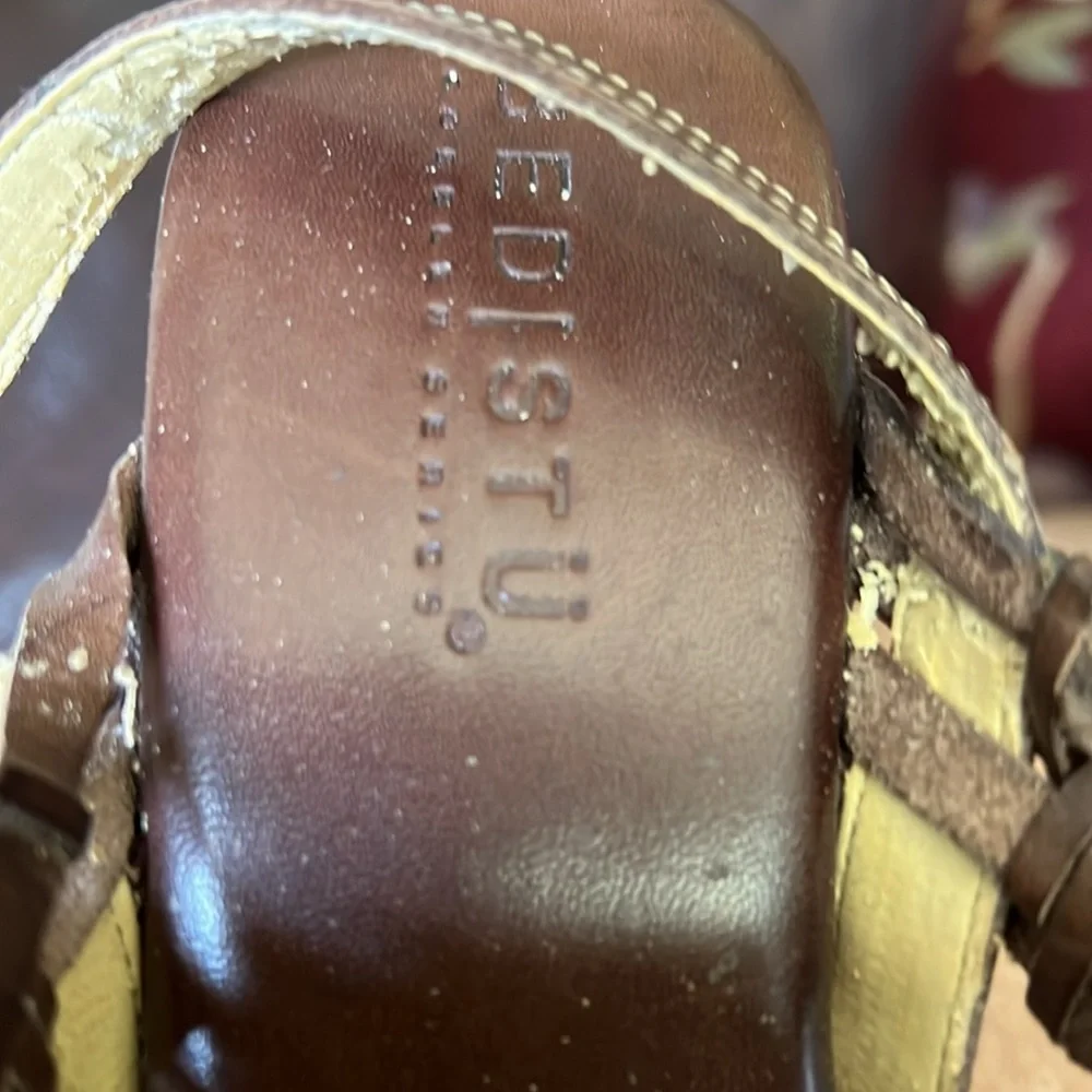 Bed Stu Cobbler Series Women’s Hurache Wedge in Brown Sz 7.5 to 8. Sz 38